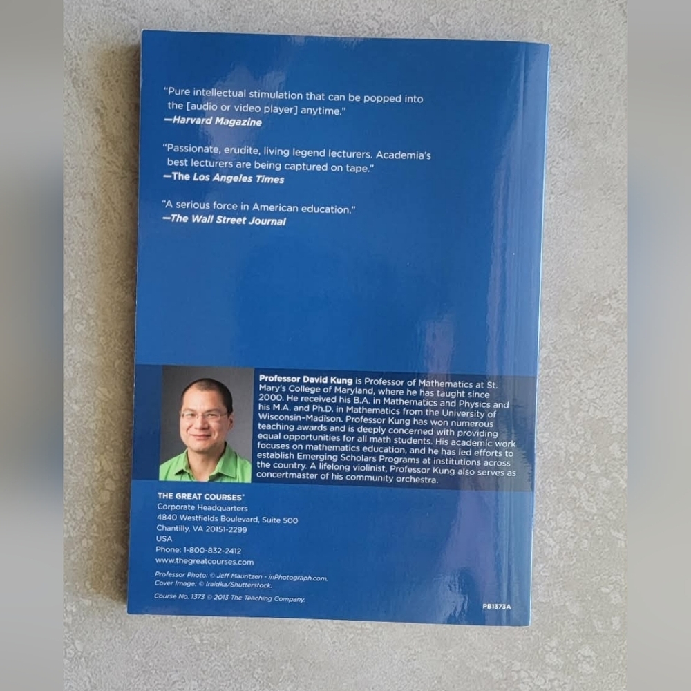 Course Guidebook How Music And Mathematics Relate By David Kung - Picture 2 of 4